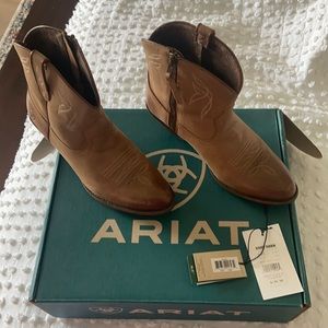 Ariat Light Brown Western Booties